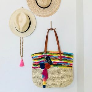Trendy Woven Beach Bag